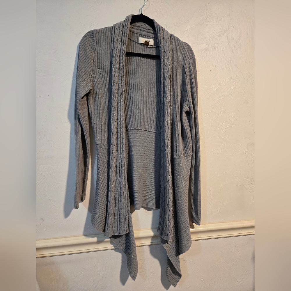 Sonoma Light Gray Draped Cardigan